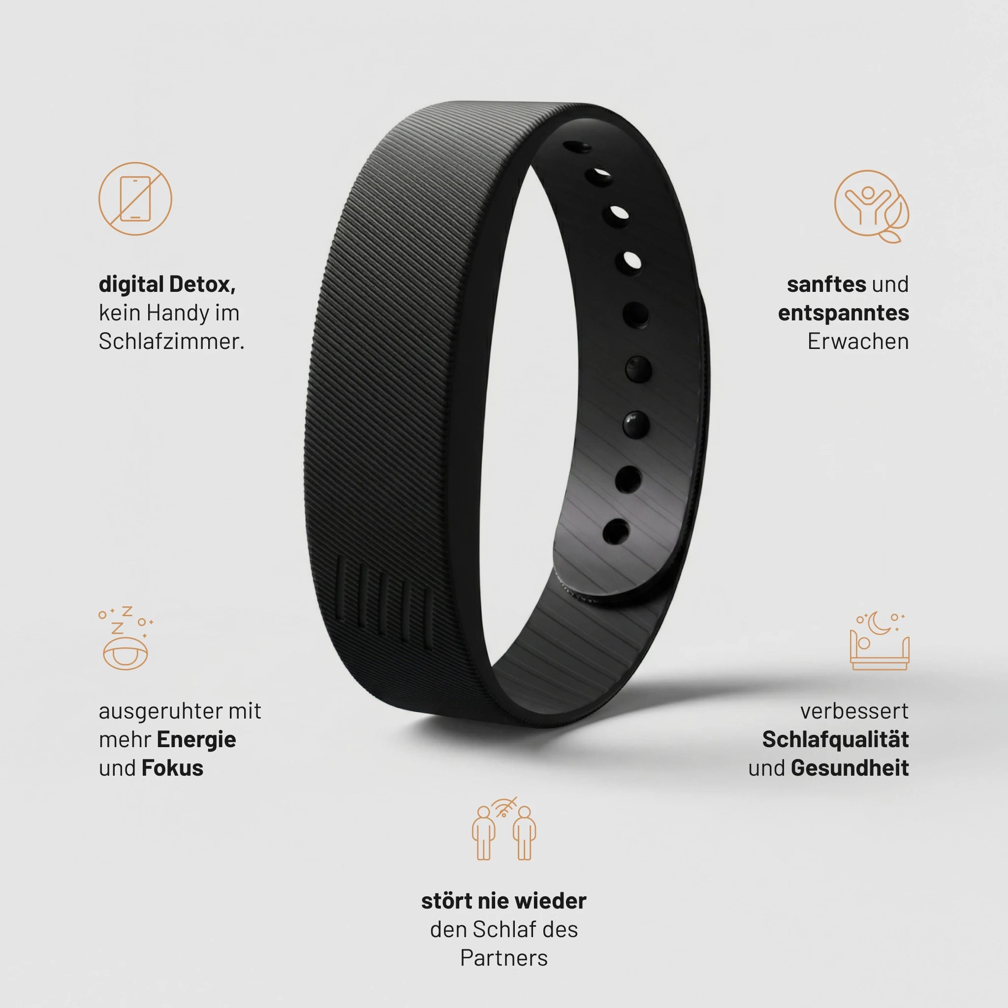 somnapulse Vibrationsarmband – Lautlos in den Tag starten